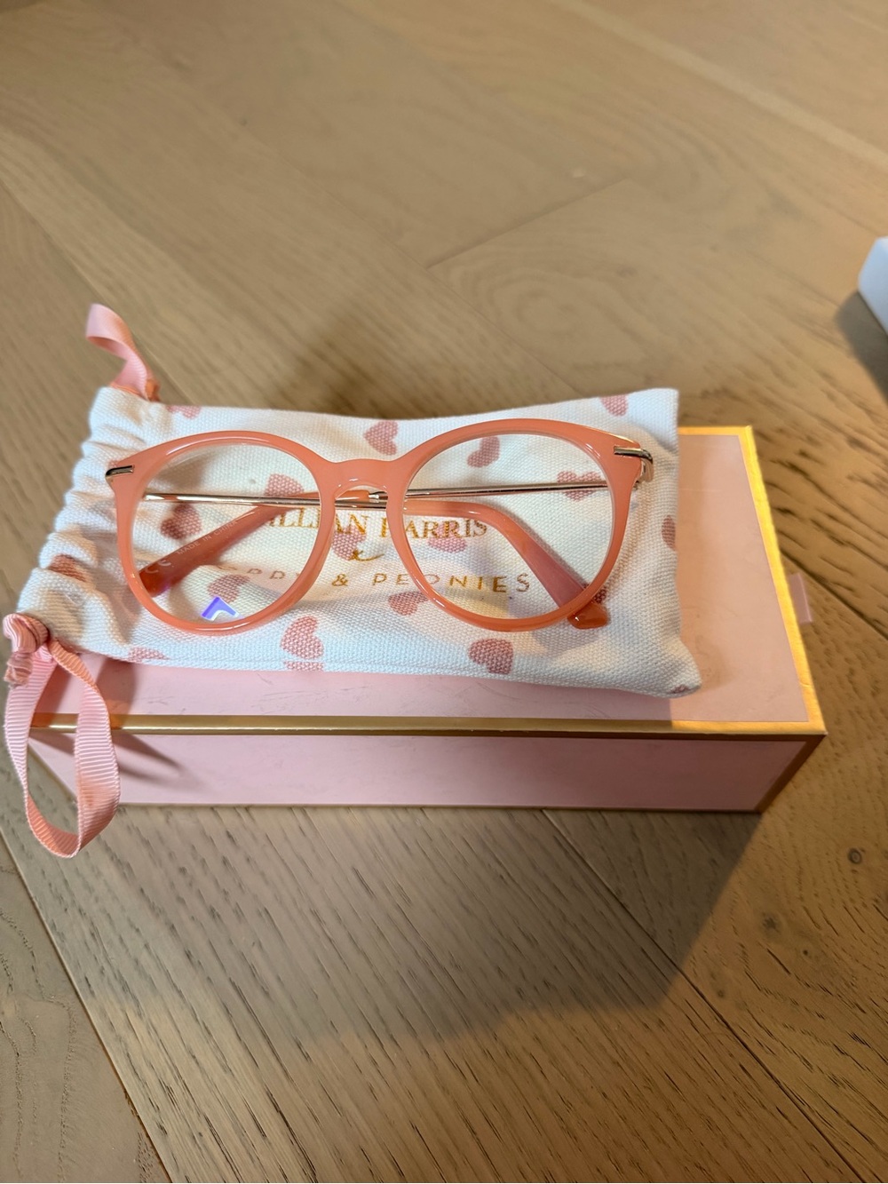 Jillian Harris X Poppy & Peonies Pink Round Blue Light Blocking Glasses
